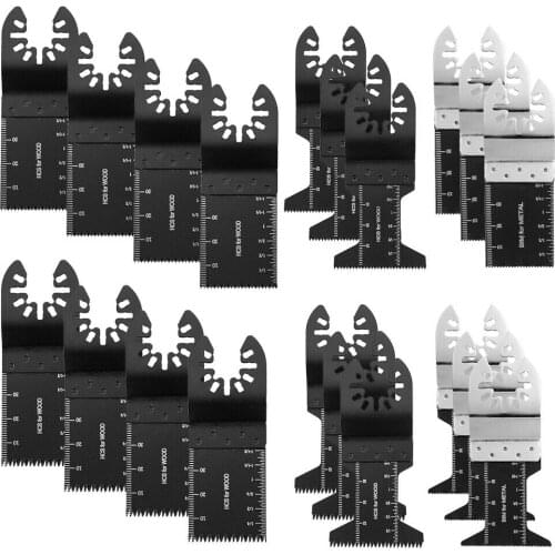 20pcs Oscillating Multitool Saw Blades Wood Cutting Metal Cutter Blades for Renovating Power Tool Sets Dewalt Makita Milwaukee