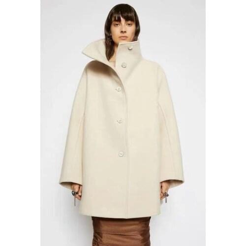 2020 AC Wool Coat Artificial Composite Winter Warmth Classical Fashion Ladies Coat Contains