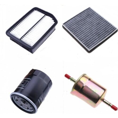 4Pcs/lot Filter Sets Suit for 2012-2017 ChangAn CS35 1.6 Air Filter Cabin Filter Oil Filter Fuel/Gas Filter