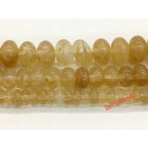 Natural Stone Colorful Volcano Cherry Quartz Spacer Rondelle Beads For Jewelry Making Charm DIY Bracelet