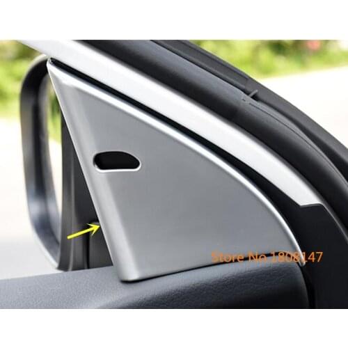 For Nissan Qashqai j11 2016 2017 2018 sticker A column interior Audio Speak Cover Window Windshield Side triangle trim 2pcs