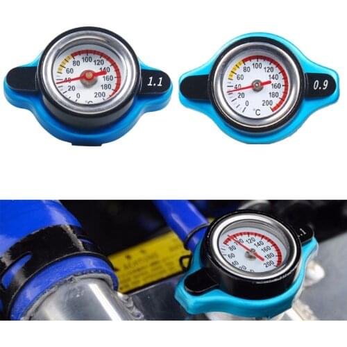 Racing Small Size Thermost Radiator Cap COVER + Water Temp Gauge 0.9BAR Or 1.1BAR Or 1.3 BAR Cover Without Logo(Big Head) New