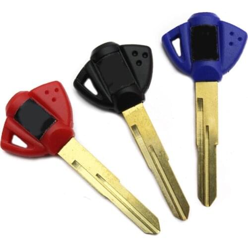 1 Blank Can Be Installed Chip Motorcycle Key Uncut Blade For SUZUKI GSXR600 750 1000 K5 K6 K7 K8 K9 2015 2016 2017 2018