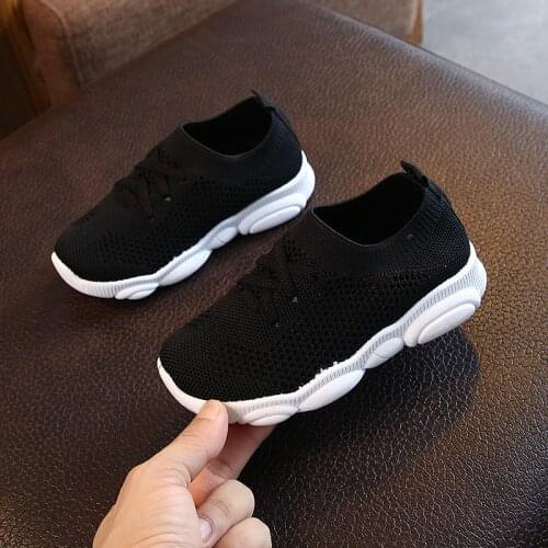 2021 Infant Size 22-39 Childrens Sock Shoes New Girls Boys Casual Breathable Sneakers Toddler Footwear Kids Sneakers Baby Shoes