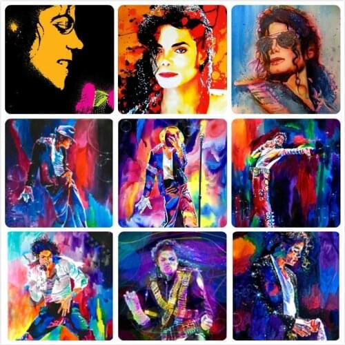 Round/square drill diamond painting Watercolor painting"Mike Jackson"wall decor rhinestones pictures diamond embroidery mosaic5D