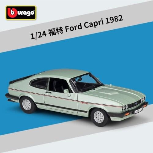1:24 Bburago 1982 Ford Capri Alloy Model Car Static Metal Model Vehicles