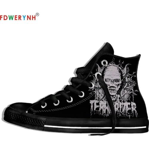 Mens Canvas Casual Shoes Terrorizer Band Most Influential Metal Bands Of All Time Customize Pattern Color Lightweight Shoes