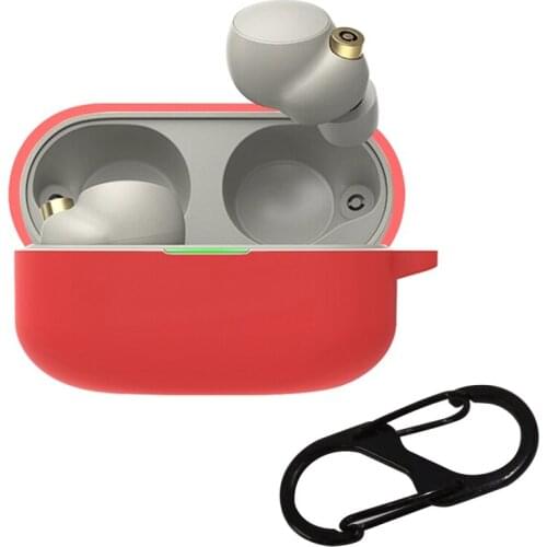 Soft Silicone Protective Cover Shell Anti-fall Earphone Case Compatible with-S-ony WF-1000XM4 Wireless Earbuds