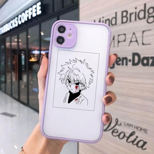 JAMULAR Cute HUNTER x HUNTER Gon Killua Phone Case For iPhone 12 11 Pro X XS MAX XR 7 SE20 6 8Plus Transparent Hard Cover Fundas