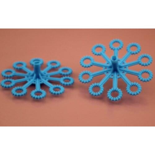 Bubble machine propeller bubble head motor fan blade fan blade toy accessories science and technology building block parts DIY