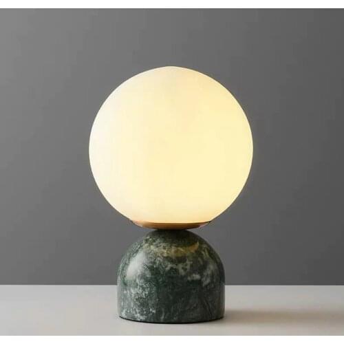 Nordic bedside marble table lamp modern minimalist living room bedroom study room table light fixture restaurant cafe desk lamp