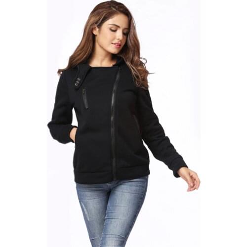 Women Hoodies Sweatshirt Autumn Sportting Suit Long Sleeve Zipper Hooded Coat Casual Outerwear Warm Tracksuit Streetwear 2019