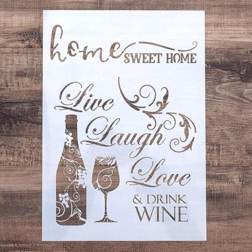 A4 A3 A2 Size DIY Craft Bar Mandala Stencil for Wall Painting Scrapbooking Stamping Stamp Album DecorEmbossing Paper Card