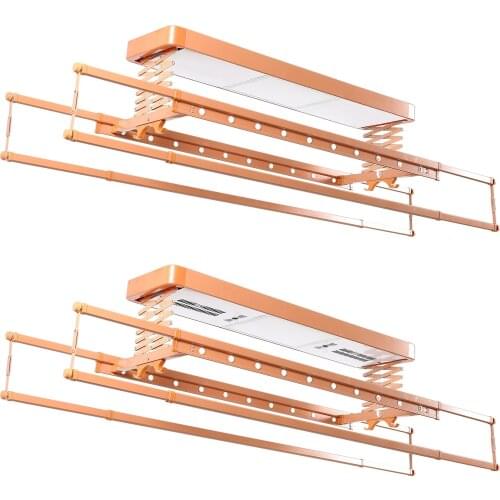 Rack retractable clothes hanger wholesale with light ceiling clothes hanger automatic clothes dryer remote control with