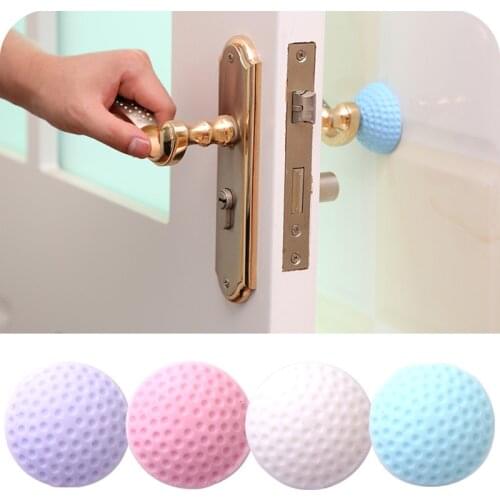 Home Wall Sticker Door Handle Anti-collision Pad Door Lock Protective Pad Shock Pad Rubber Silent Door Sticker Pad