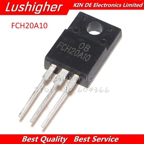 10pcs FCH20A10 TO-220F 20A10 TO-220 Schottky Common Cathode 20A 100V New Original
