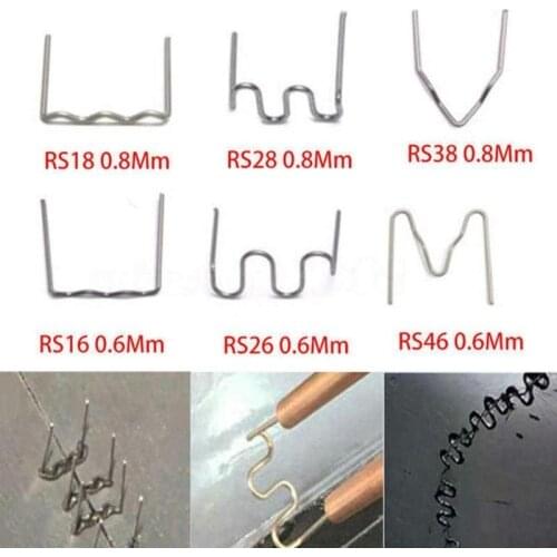 100pc Welding Nail Hot Stapler Staples Plastic Welder Car Bumper Repair Welding Machine Hot Melt Welding Tool Shardware Supplies