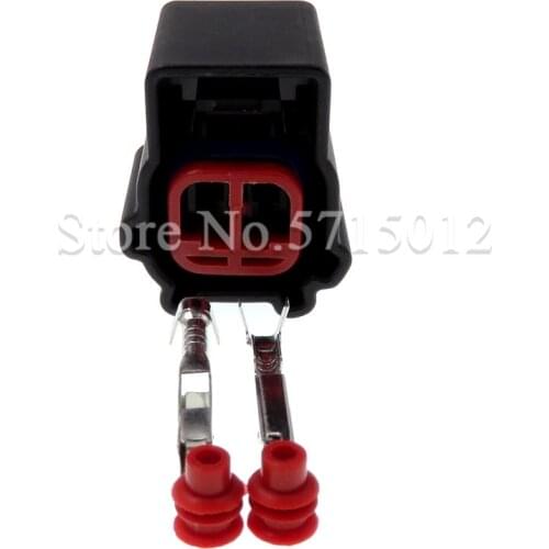 2 Hole Female Automotive Cable Socket With Pins And Seals For Car Auto DJ70227-1.5-21