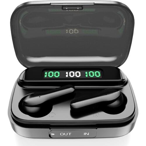 209 TWS Bluetooth Earphones with Microphone Wireless Headphones Stereo V5.1 Touch Control Power Bank Led Display Headset for F9