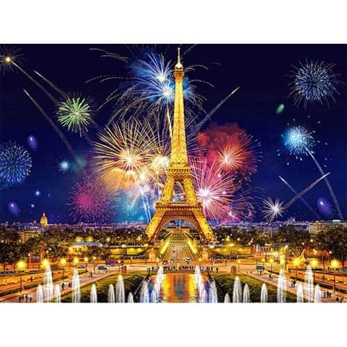 5D DIY Diamond Embroidery Tower Picture Of Rhinestones Diamond Painting Full Drill Square Mosaic Handmade Home Decoration Gift