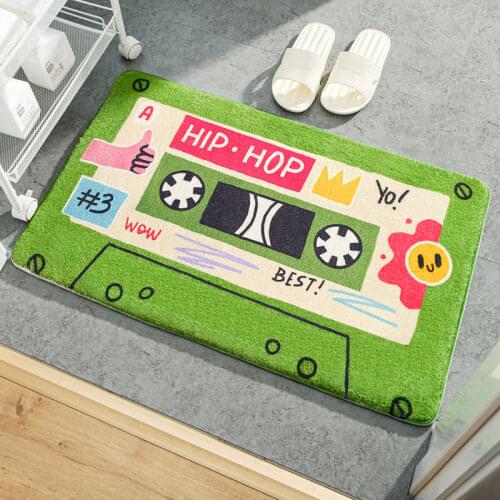Bathroom Absorbent Floor Mats Toilet Bathroom Door Anti-slip Mat Household Entry Door Bedroom Kitchen Floor Mat Tape Carpet