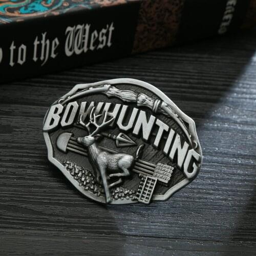 Western cowboy belt buckle wild deer BOWHUNTING zinc alloy belt buckle outdoor supplies personalized belt accessories