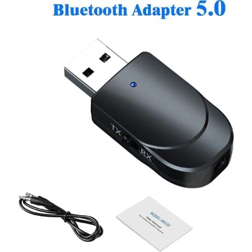 Bluetooth 5.0 Audio Receiver Transmitter Stereo 3.5mm AUX USB Music Adapter For TV PC Car Kit Headset