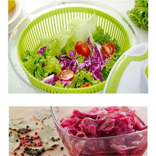 Large Manual Salad And Vegetable Washer Spinner Dryer Household Fruit Vegetable Dehydrator