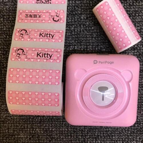 50x15mm Color label can be attached to self-adhesive thermal printing paper for Peripage HD Thermal Printing Paper