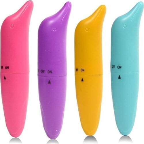 G Spot Vibrator Clitoris Vagina Massager Stimulation AV Vibrating Bullet Adult Sex Toys For Women Dildo Anal Mini Cute Dolphin