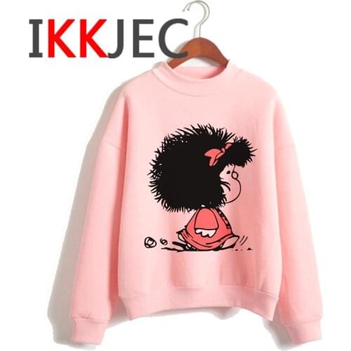 Mafalda hoodies women anime hip hop grunge printed female hoddies pullover streetwear hip hop