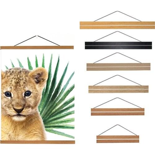 4Pcs/Set 21cm-50cm 5D Diy Diamond Painting Frame Magnetic Wooden Hanger Wooden Photo Frame Painting Diamond Embroidery Kit