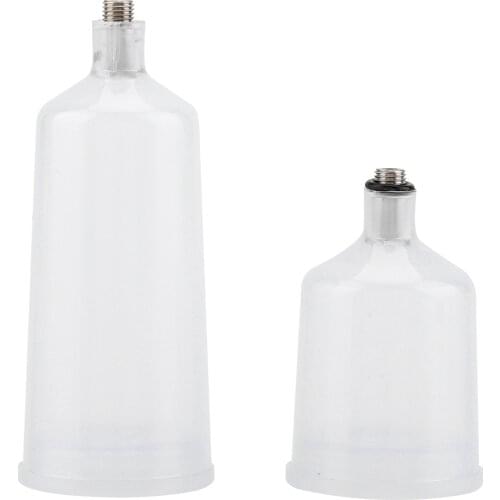 2PCS / Set Plastic Spray Paint Gun Airbrush Cup Pot 20ml 40ml Cup For Airbrush Spray Gun Parts Fastmover Threaded Connector