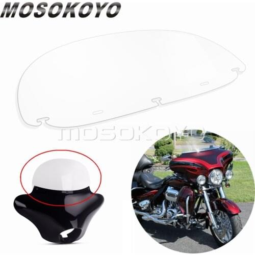 10" Windshield Custom Cruiser Batwing Fairing Air Spoiler Wind Screen for Harley Dyna Chopper Honda VTX Shadow Kawasaki Vulcan