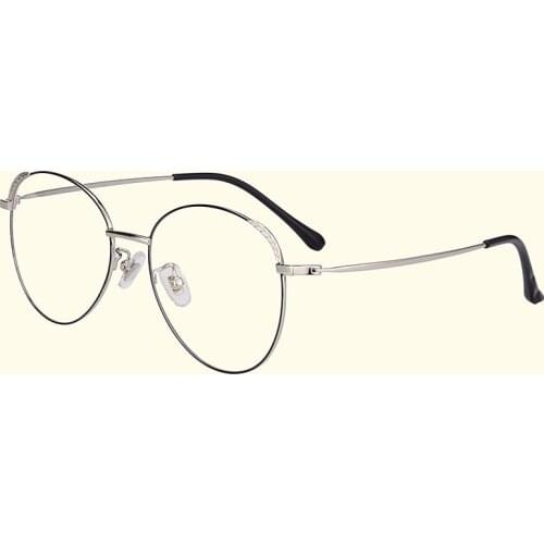 Pure Titanium Glass Frame Retro Round Literary Female Flat Glass Round Frame Myopia Frame Eye Glasses Frames for Men