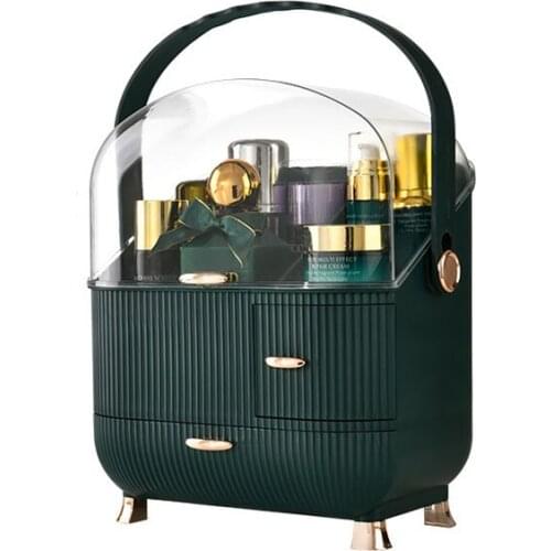 Fashion Acrylic Cosmetic Box Women Travel Waterproof Beauty Cosmetic Case Toiletry kits Organizer Makeup Storage Box