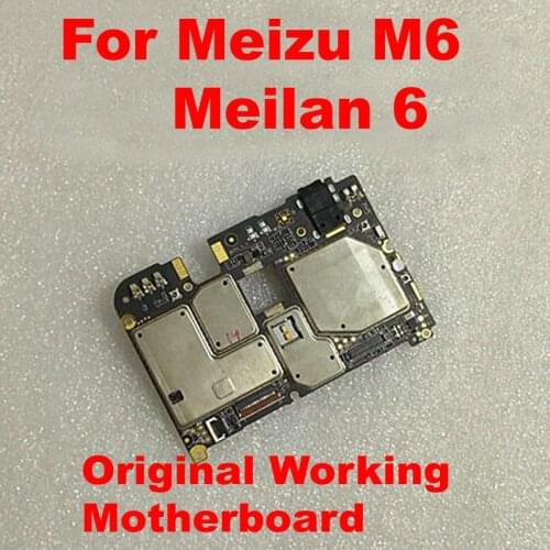 Original Tested Working Mainboard Motherboard For Meizu M6 Meilan 6 Plate Circuits Full Chips Card Fee Flex Cable