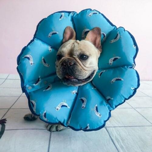 Cat Recovery Collar Lovely Sun Flower Wound Healing Protective Cone Medical Anti Bite Cat Headgear Pet Dog Care Supplies