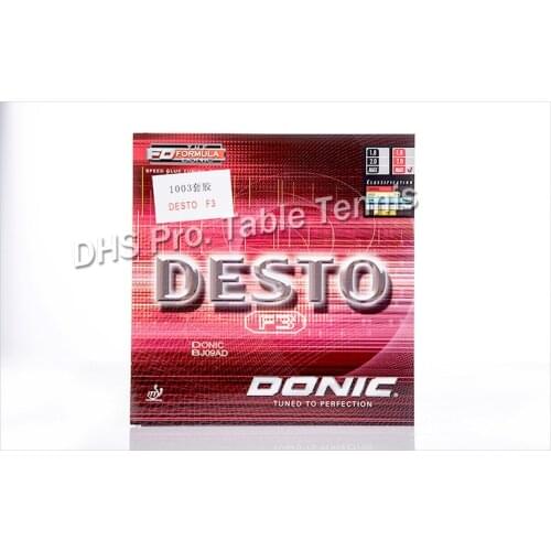 Genuine DONIC table tennis Desto F3 MAX rubber Made in Germany Cake sponge ping pong pimples in rubbers
