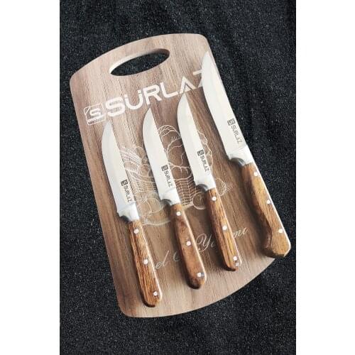 Stainless Steel Handmade Kitchen Knife Set Ultra Sharp Knife Set of 4 Fruit Knife סכין מטבח בעבודת יד מנירוסטה