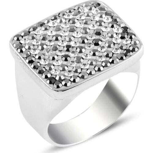 Silver 925 Sterling Zircon Stone Ring