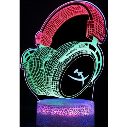 Love Balloon Led 3d Colorful Nightlight Creative Visual Touch Charging Led 3d Light Lovely cartoon childrens toys led lamp