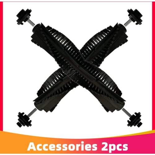 Black Main Roller Brush for Qihoo 360 S6 Robot Vacuum Cleaner Replacements Parts