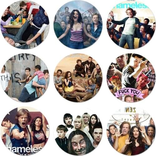 58mm Shameless Season Tv Pattern Icons Pins Badge Decoration Brooches Metal Badges For Backpack Decoration