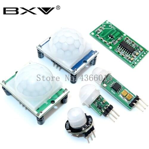 1PCS RCWL-0516 HC-SR501 HC-SR505 SR602 AM312 Adjust IR Pyroelectric Infrared Mini PIR module Motion Sensor Detector Module