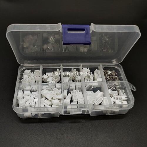 60 sets Kit in box 2p 3p 4p 5 pin 2.0mm Pitch Terminal Housing Right Angle Pin Header Connector Wire Connectors Adaptor PH Kits