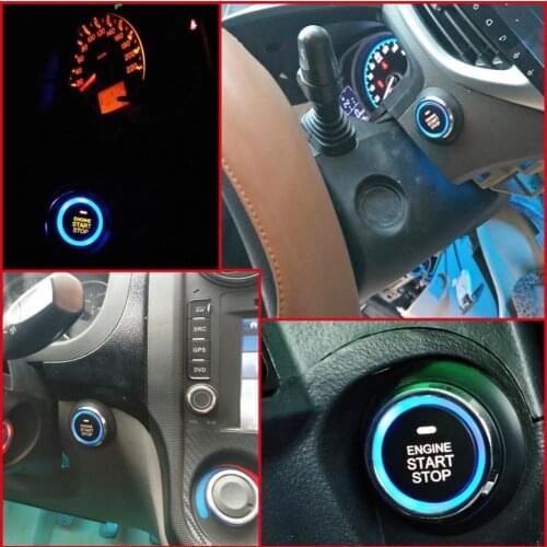 12V Car Smart Alarm System Anti-theft Engine Start Stop Button Operation Key Auto parts