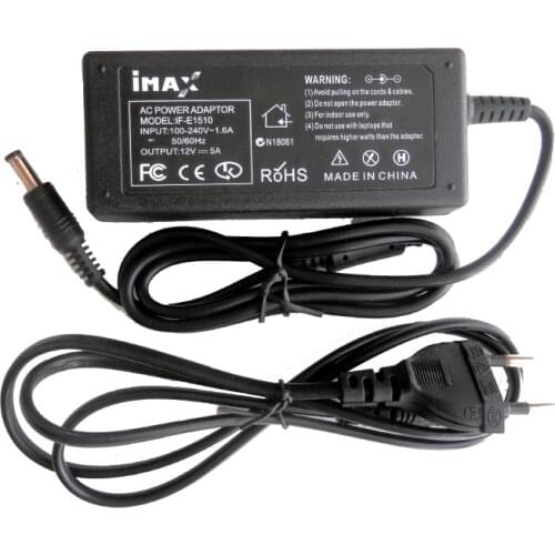 Free shipping Original DC 12V 5A power adapter FOR LCD Monitor, Imax B6 Charger. With Cable AU/EU/US/UK Plug