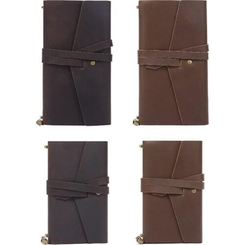 Crazy Horse Leather Journal Notebook Retro Handbook Diary Notepad Sketchbook Business Organizer