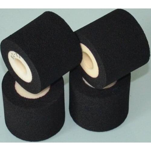 Black Diameter 36mm Height 40mm manual machine date heat ink roll for continuous band sealer